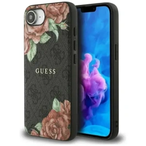 Kup Guess 4G květinový potisk MagSafe Apple iPhone 16e černý - GUE4515 - {ean13} - Sklep Home Screen