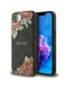 Guess 4G Flowers Print MagSafe Apple iPhone 16e black