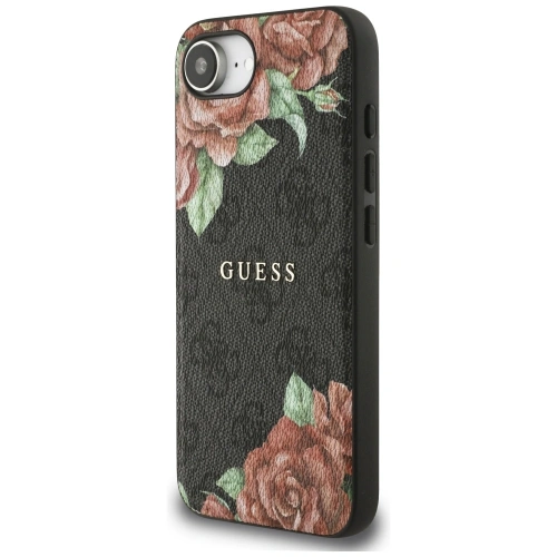 Buy Guess 4G Flowers Print MagSafe Apple iPhone 16e black - GUE4515 - {ean13} - Home Screen Store Europe