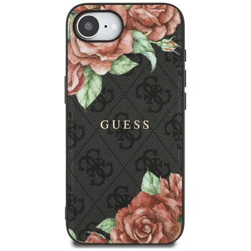 Buy Guess 4G Flowers Print MagSafe Apple iPhone 16e black - GUE4515 - {ean13} - Home Screen Store Europe