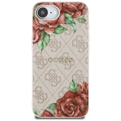 Buy Guess 4G Flowers Print MagSafe Apple iPhone 16e pink - GUE4516 - {ean13} - Home Screen Store Europe