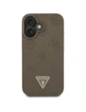 Buy Guess Grained Hot Stamp Peony Triangle Logo MagSafe Apple iPhone 16 brown - GUE4517 - {ean13} - Home Screen Store Europe