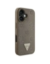 Buy Guess Grained Hot Stamp Peony Triangle Logo MagSafe Apple iPhone 16 brown - GUE4517 - {ean13} - Home Screen Store Europe