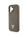 Buy Guess Grained Hot Stamp Peony Triangle Logo MagSafe Apple iPhone 16 brown - GUE4517 - {ean13} - Home Screen Store Europe
