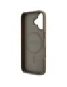 Buy Guess Grained Hot Stamp Peony Triangle Logo MagSafe Apple iPhone 16 brown - GUE4517 - {ean13} - Home Screen Store Europe