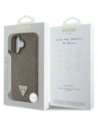Buy Guess Grained Hot Stamp Peony Triangle Logo MagSafe Apple iPhone 16 brown - GUE4517 - {ean13} - Home Screen Store Europe