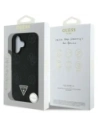 Buy Guess Grained Hot Stamp Peony Triangle Logo MagSafe Apple iPhone 16 black - GUE4518 - {ean13} - Home Screen Store Europe