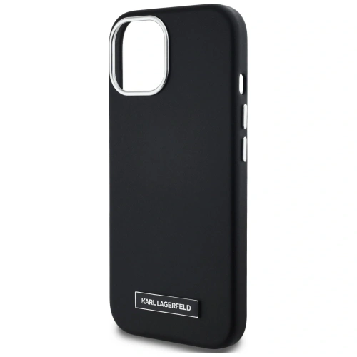 Kup Karl Lagerfeld FW Metallplatte MagSafe Apple iPhone 15 schwarz - KLD22001 - {ean13} - Sklep Home Screen