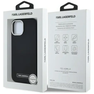 Buy Karl Lagerfeld FW Metal Plate MagSafe Apple iPhone 15 black - KLD22001 - {ean13} - Home Screen Store Europe