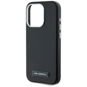 Kup Etui Karl Lagerfeld FW Metal Plate MagSafe do Apple iPhone 15 Pro czarny - KLD22002 - {ean13} - Sklep Home Screen