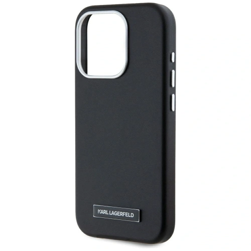 Kup Karl Lagerfeld FW Metallplatte MagSafe Apple iPhone 15 Pro schwarz - KLD22002 - {ean13} - Sklep Home Screen