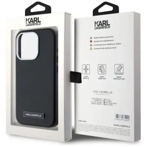 Kup Karl Lagerfeld FW Metallplatte MagSafe Apple iPhone 15 Pro Max schwarz - KLD22003 - {ean13} - Sklep Home Screen