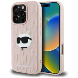 Kup Etui Karl Lagerfeld 3D Rubber Monogram & Choupette do Apple iPhone 16 Pro Max różowy - KLD22004 - {ean13} - Sklep Home Screen