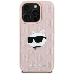 Kup Etui Karl Lagerfeld 3D Rubber Monogram & Choupette do Apple iPhone 16 Pro różowy - KLD22005 - {ean13} - Sklep Home Screen