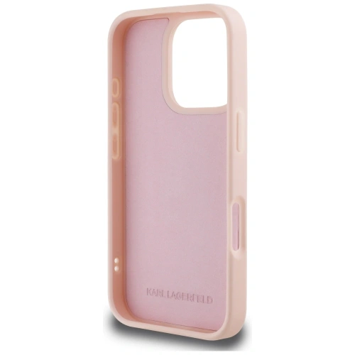 Kup Karl Lagerfeld 3D gumový monogram & Choupette Apple iPhone 16 Pro růžový - KLD22005 - {ean13} - Sklep Home Screen