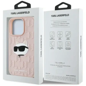 Kup Etui Karl Lagerfeld 3D Rubber Monogram & Choupette do Apple iPhone 16 Pro różowy - KLD22005 - {ean13} - Sklep Home Screen