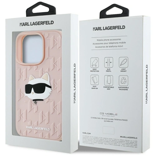Kup Karl Lagerfeld 3D gumový monogram & Choupette Apple iPhone 16 Pro růžový - KLD22005 - {ean13} - Sklep Home Screen
