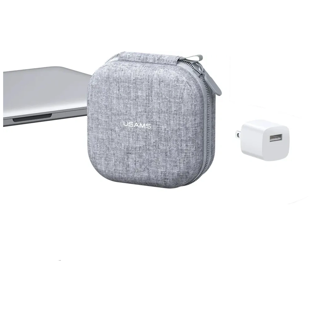 Etui na słuchawki TWS USAMS ZB351 szary