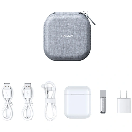 Buy USAMS ZB351 TWS Earphone Case Gray - USA1231 - {ean13} - Home Screen Store Europe