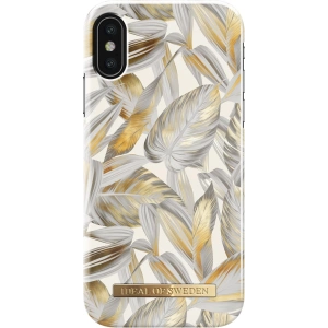 Kup Apple Tasche iDeal of Sweden iPhone X/Xs (Platinium Leaves) - IDS062PLALEA - {ean13} - Sklep Home Screen