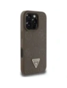Kup Guess Hnědý grained hot stamp logo pivoňky ve tvaru trojúhelníku MagSafe Apple iPhone 16 Pro - GUE4519 - {ean13} - Sklep Home Screen