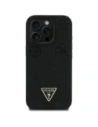 Buy Guess Grained Hot Stamp Peony Triangle Logo MagSafe Apple iPhone 16 Pro black - GUE4520 - {ean13} - Home Screen Store Europe