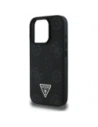 Buy Guess Grained Hot Stamp Peony Triangle Logo MagSafe Apple iPhone 16 Pro black - GUE4520 - {ean13} - Home Screen Store Europe