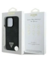 Buy Guess Grained Hot Stamp Peony Triangle Logo MagSafe Apple iPhone 16 Pro black - GUE4520 - {ean13} - Home Screen Store Europe