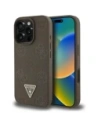 Kup Etui Guess Grained Hot Stamp Peony Triangle Logo MagSafe do Apple iPhone 16 Pro Max brązowy - GUE4521 - {ean13} - Sklep Home Screen