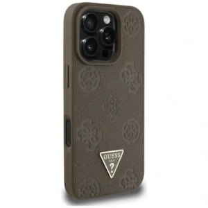 Kup Guess Grained Hot Stamp Pünkösdi Háromszög Logó MagSafe Apple iPhone 16 Pro Max barna - GUE4521 - {ean13} - Sklep Home Screen