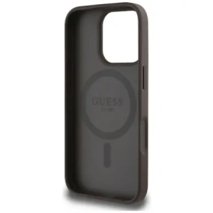 Kup Guess Grained Hot Stamp Pünkösdi Háromszög Logó MagSafe Apple iPhone 16 Pro Max barna - GUE4521 - {ean13} - Sklep Home Screen