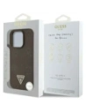 Kup Etui Guess Grained Hot Stamp Peony Triangle Logo MagSafe do Apple iPhone 16 Pro Max brązowy - GUE4521 - {ean13} - Sklep Home Screen