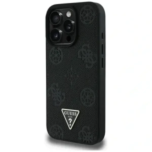 Kup Guess Grained Hot Stamp Pivoňkový Trojúhelníkový Logo MagSafe Apple iPhone 16 Pro Max černý - GUE4522 - {ean13} - Sklep Home Screen