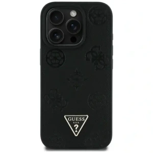 Kup Guess Grained Hot Stamp Peony Triangle Logo MagSafe Apple iPhone 16 Pro Max fekete - GUE4522 - {ean13} - Sklep Home Screen