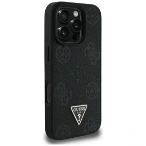 Kup Guess Grained Hot Stamp Peony Triangle Logo MagSafe Apple iPhone 16 Pro Max fekete - GUE4522 - {ean13} - Sklep Home Screen