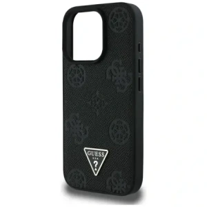 Kup Guess Grained Hot Stamp Peony Triangle Logo MagSafe Apple iPhone 16 Pro Max fekete - GUE4522 - {ean13} - Sklep Home Screen