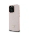 Kup Guess Grained Hot Stamp Peony Triangle Logo MagSafe Apple iPhone 16 Pro Max rózsaszín - GUE4523 - {ean13} - Sklep Home Screen