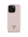 Kup Guess Grained Hot Stamp Peony Triangle Logo MagSafe Apple iPhone 16 Pro Max rózsaszín - GUE4523 - {ean13} - Sklep Home Screen