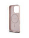 Kup Guess Grained Hot Stamp Peony Triangle Logo MagSafe Apple iPhone 16 Pro Max rózsaszín - GUE4523 - {ean13} - Sklep Home Screen
