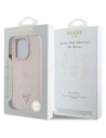 Kup Guess Grained Hot Stamp Peony Triangle Logo MagSafe Apple iPhone 16 Pro Max rózsaszín - GUE4523 - {ean13} - Sklep Home Screen