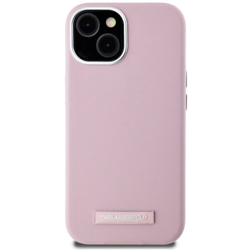 Kup Karl Lagerfeld FW Metallplatte MagSafe Apple iPhone 15 pink - KLD22006 - {ean13} - Sklep Home Screen