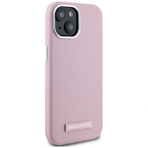 Kup Karl Lagerfeld FW Metallplatte MagSafe Apple iPhone 15 pink - KLD22006 - {ean13} - Sklep Home Screen