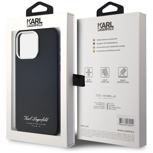 Kup Etui Karl Lagerfeld hotel RSG do Apple iPhone 15 Pro czarny - KLD22008 - {ean13} - Sklep Home Screen