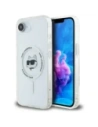 Karl Lagerfeld IML Metal Choupette Head MagSafe Apple iPhone 16e bílý