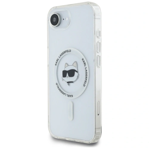 Kup Karl Lagerfeld IML Metall Choupette Kopf MagSafe Apple iPhone 16e weiß - KLD22009 - {ean13} - Sklep Home Screen