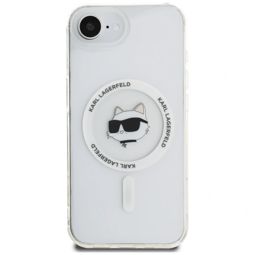 Kup Karl Lagerfeld IML Metall Choupette Kopf MagSafe Apple iPhone 16e weiß - KLD22009 - {ean13} - Sklep Home Screen