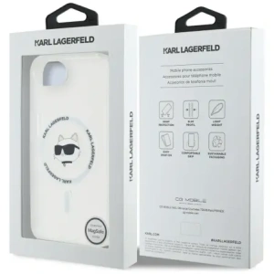 Kup Karl Lagerfeld IML Metall Choupette Kopf MagSafe Apple iPhone 16e weiß - KLD22009 - {ean13} - Sklep Home Screen