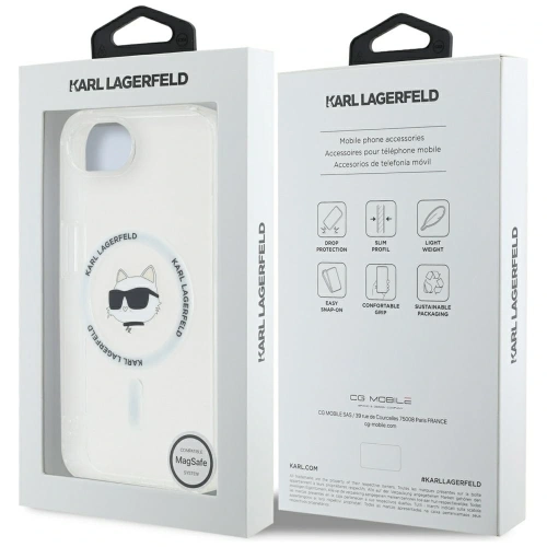 Kup Karl Lagerfeld IML Metall Choupette Kopf MagSafe Apple iPhone 16e weiß - KLD22009 - {ean13} - Sklep Home Screen