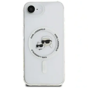 Kup Karl Lagerfeld IML Metall Karl & Choupette Köpfe MagSafe Apple iPhone 16e weiß - KLD22010 - {ean13} - Sklep Home Screen