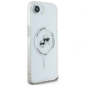 Kup Karl Lagerfeld IML Metal Karl & Choupette Heads MagSafe Apple iPhone 16e alb - KLD22010 - {ean13} - Sklep Home Screen